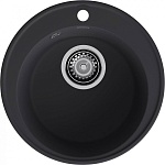 GranFest QUARZ (ECO-08) Мойка чаша D=480мм (черный)